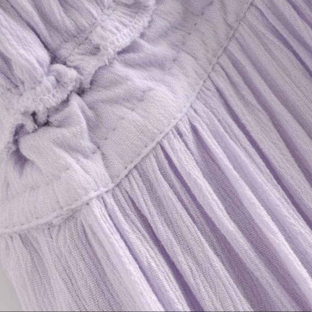 IN! Boho Dotti Lavender Halter Mini Babydoll Dress - Picture 9 of 12